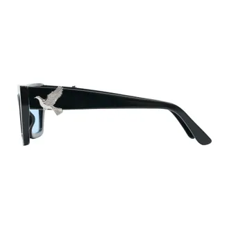 3.Paradis Unisex A-001-Co-U Sunglasses Black Acetate