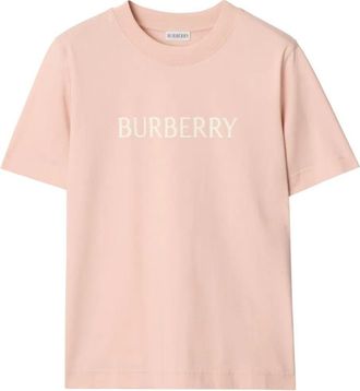 Burberry T-Shirt Regular Fit In Cotone Con Logo-Donna