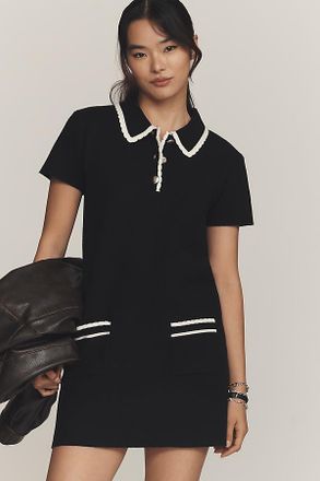 English Factory Short-Sleeve Mini Polo Dress