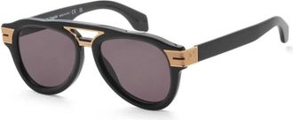 Palm Angels Paradise Grey Pilot Unisex Sunglasses PERI100 1007 53