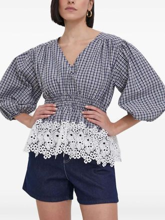 Barbour Top a quadretti - Blu