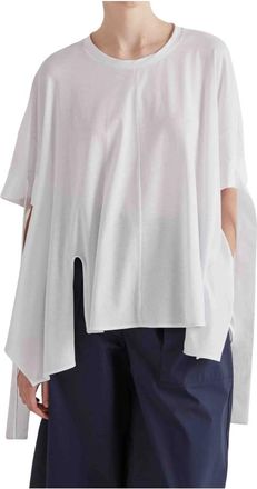 Meimeij Tops, Dames, Wit, M, Tshirt Oversize