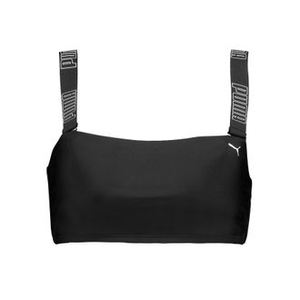 Puma Bandeau-Bikini-Top PUMA PUMA SWIM WOMEN BANDEAU TOP, Damen, Gr. XL, N-Gr, schwarz, Obermaterial: 80% Polyamid, 20% Elasthan, Bikini-Oberteile Bandeau-