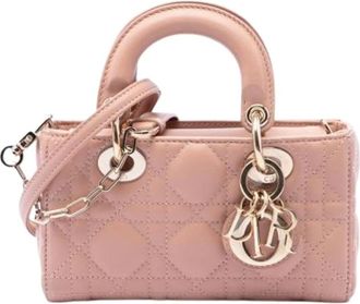 Dior Pre-owned Lady D-Joy - Dames - Pre-owned - Roze - Maat: ONE Size Leer