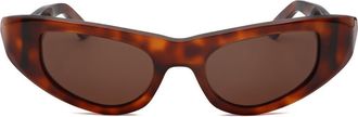 Marni 53mm Wrap Sunglasses in Tort /Brown at Nordstrom Rack