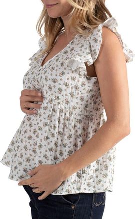 Cache Coeur Butterfly top for pregnancy and breastfeeding Suzanne in Flower at Nordstrom, Size X-Large