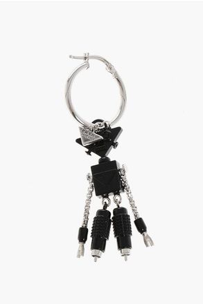 Prada Silver ROBOT Single Earring size Unica