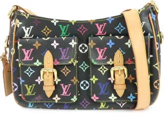 Louis Vuitton Lodge Monogram Multicolor Black Canvas Handbag (Pre-Owned)