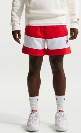 Nike Sportswear Club Fleece Shorts in University Red/White at Nordstrom Rack, Size X-Large