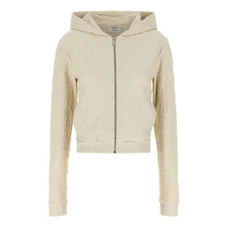 Off-white Dames, Sweatshirts & Hoodies, Beige, Maat: M Katoen