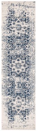 Safavieh Alfombra crema/azul marino 69 x 183 cm