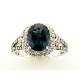 Le Vian Ladies Deep Sea Blue Topaz Rings set in 14K Vanilla Gold