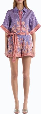 Christy Lynn Iris Filigree Lola Short In Purple