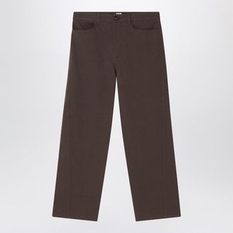 Toteme Pepper-coloured cotton trousers