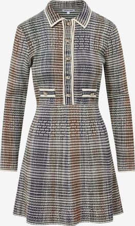 Veronica Beard Mini-Hemdkleid im Tweed-Strick Lauper