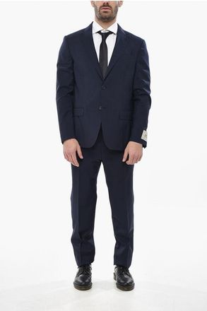 Corneliani CC COLLECTION Half-Lined Virgin Wool Suit size 54