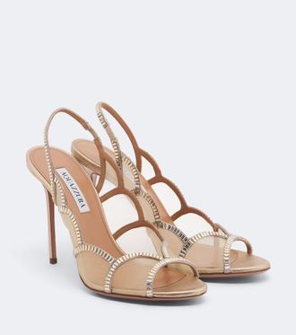 Aquazzura Sandalias destalonadas Nightfall adornadas