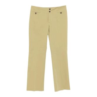 Etro Etro, Straight Trousers, female, Beige, Size: XL Cotton Elastane Pants