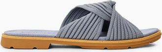 Timberland Womens Calista Bay Textured Slide Sandals - Grey - Size: 5.5