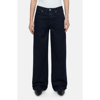 Closed Nikka Wide Leg Jeans in Dark Blue at Nordstrom Rack, Size 27