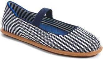 Rothy's Cruiser Mary Jane Flat in Blackberry Stripe at Nordstrom, Size 10.5