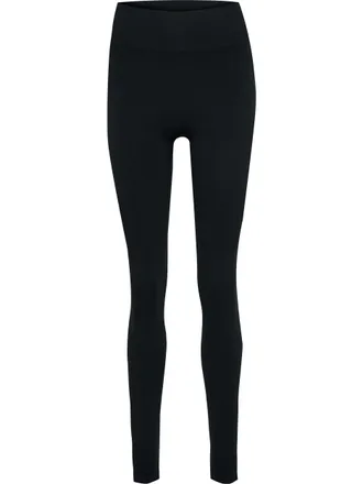 Hummel Trainingstights HUMMEL HMLHIIT SEAMLESS HIGH WAIST TIGHTS, Damen, Gr. L (40), N-Gr, schwarz, Obermaterial: 72% Polyester, 21% Polyamid, 7% Elasthan, H