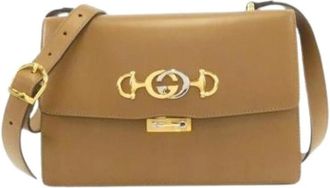 Gucci Pre-owned Cross Body Bags, female, Brown, Size: ONE SIZE Pre-owned Vintage Shoulder Bag