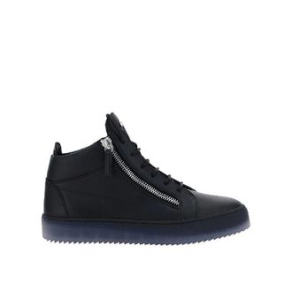 Giuseppe Zanotti Black Calfskin High Top Mens Sneakers