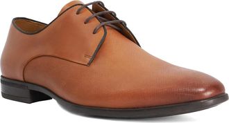 Dune London Mens Saffi Wf - Leather Lace-Up Shoes - Tan - Size UK 12