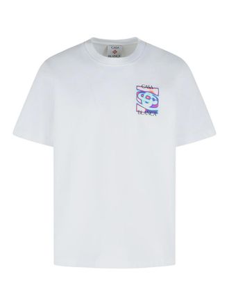 Casablanca White Cotton T-Shirt