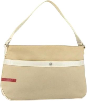 Prada Pre-owned Shoulder Bags, female, Beige, Size: ONE SIZE Pre-owned Vintage Shoulder Bag