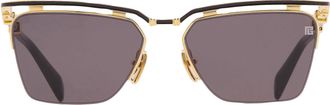 Balmain TRIOMPHE - II Grey Irregular Unisex Sunglasses BPS-190 A 57
