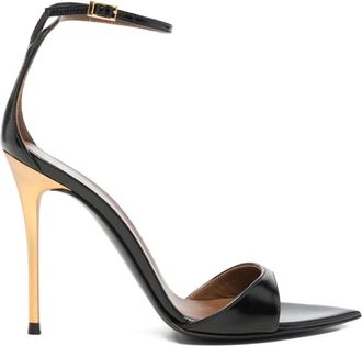 Giuseppe Zanotti Schoenen, Dames, Zwart, 40 EU, Leer, Sandalen met hoge hak