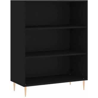vidaXL Estanter&iacute;a Madera De Ingenier&iacute;a Negro 69,5x32,5x90 Cm Vidaxl
