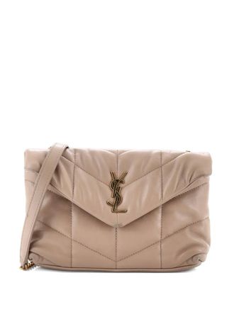 Saint Laurent Loulou Puffer Shoulder Bag Quilted Leather Mini crossbody bag - Toni neutri
