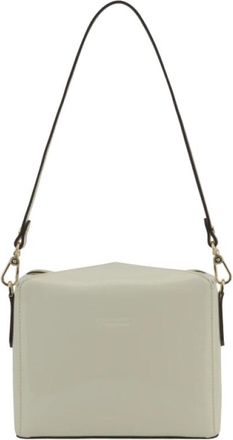 Pourchet Cassetta Schoudertas - Dames - Schoudertassen - Wit - ONE Size - Leer - Tassen