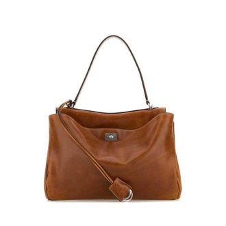 Balenciaga Caramel Leather Medium Rodeo Handbag Tan Cowboy T Domesticated Lamb Le Borse A Mano