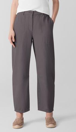 Eileen Fisher Organic Cotton Ankle Barrel Leg Pants in Rye at Nordstrom Rack, Size Xx-Small