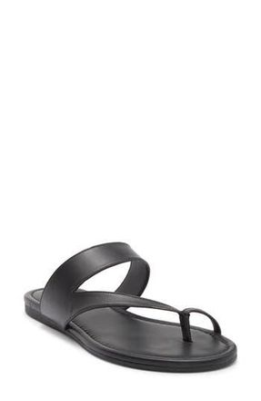 Stuart Weitzman Remy Toe Strap Sandal in Black at Nordstrom Rack, Size 10