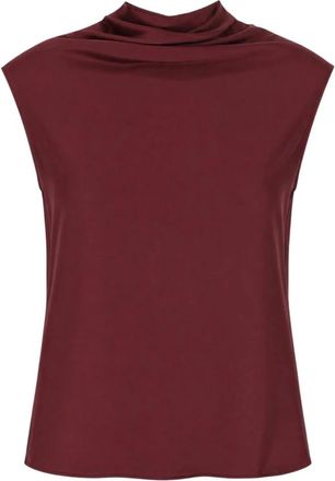 Alberta Ferretti Mouwloze Top - Dames - Tops zonder mouwen - Rood - S - Tops