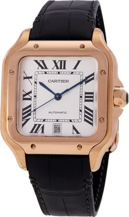 Cartier Pre-owned Cartier Santos Automatic Silver Dial Mens Watch WGSA0019