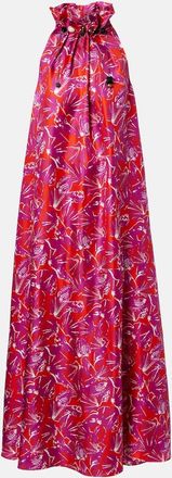 Max Mara Cartone printed silk maxi dress