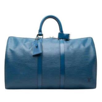 Louis Vuitton Pre-owned Weekend Bags, female, Blue, Size: ONE SIZE Pre-owned Keepall 45