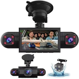OEM C&aacute;mara De Salpicadero De 4 Canales Y 360&deg; Hd 1080p Con Grabadora De Conducci&oacute;n De 4 Lentes Y Tarjeta De Memoria De 32 Gb