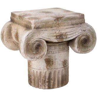 Wanderlust Deco Wanderlust Deco - Columna Decorativa Color Piedra, 36x26x32,5h Cm
