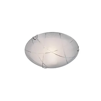 Trio Leuchten Trio Lighting - Plaf&oacute;n Sandrina Cristal Granulado Blanco 1xe27 &Oslash;30 Cm