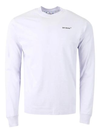 Tシャツ・カットソー Off-White White Long-Sleeved T-Shirt Off-white Long Sleeve T-Shirts − Sale: up to −30% | Stylight