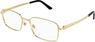 Cartier Ct 0555Oa 001 Optisch Montuur - Heren - Brillen - Geel - 55 MM - Accessoires