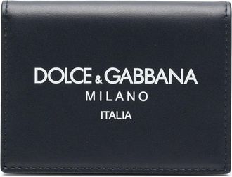 Dolce & Gabbana Leather Wallet With Logo Print