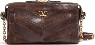 Valentino Garavani Brown Panthea Small Shoulder Bag